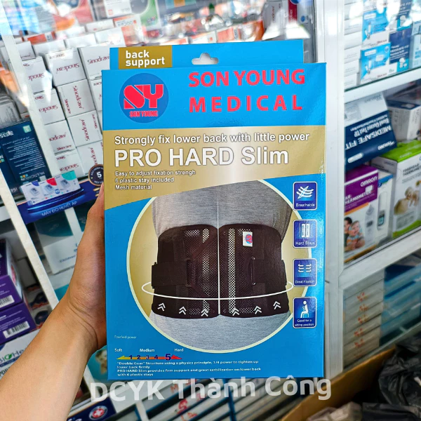 Đai lưng hỗ trợ cột sống Son Young Medical Pro Hard Slim [Chính hãng]