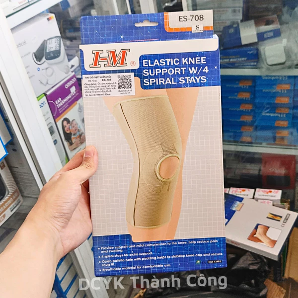 Đai đầu gối 4 nẹp xoắn I-M ES-708 xuất xứ Đài Loan [Chính hãng]