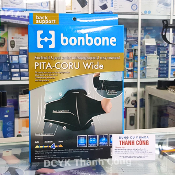 Đai cố định cột sống Bonbone PITA-CORU Wide [Chính hãng Nhật Bản]