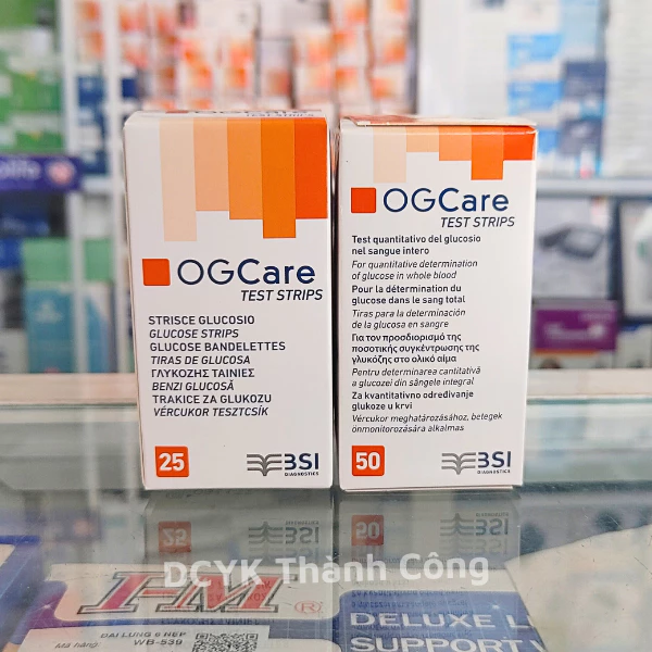 Que thử đường huyết OGCare Chính Hãng Date 2026 (Hộp 25-50 que)